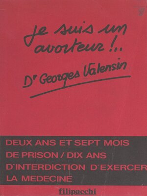 cover image of Je suis un avorteur